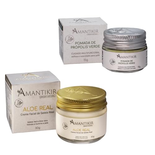 Kit Creme Facial Aloe Real 30g + Pomada de Própolis