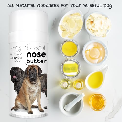 Image of The Blissful Dog Mastiff Nose Butter, Versatile Dog Nose Balm for Dry Nose, Handcrafted Nose Moisturizer, Easy-to-Apply Dog Essentials, Unscented, 2 oz.