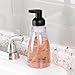 iDesign Refillable Foaming Soap Dispenser for Kitchen or Bathroom Vanity - Clear/Matte Black