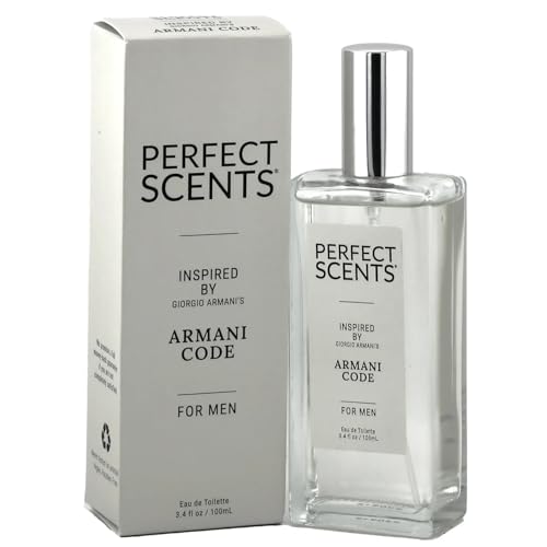 Perfect Scents Fragrances, Inspired by Giorgio Armani’s Armani Code, Men’s Eau de Toilette, CLEAN, Vegan, Paraben-Free, Phthalate-Free, Never Tested on Animals, 3.4 Fluid Ounces