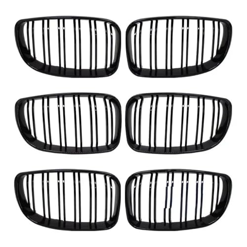 Grille de calandre BMW E87 E81 E82 E88 double ligne noir brillant pour modèles 2007-2011 - 5