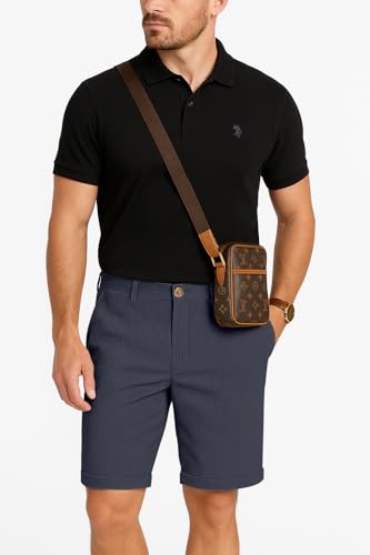 Image of GRECIILOOKS Casual Men Shorts | Rich Regular Fit Solid Short with Side Pockets | Relaxed Fit Half Pants | Mid Rise Waist (Available in Plus Size)
