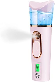 Handy Nano Facial Mister with Skin Analyzer Moisture Tester, Portable Nano Mist Sprayer Atomization Eyelash Extensions Steamer Mister,Mini Cool with Large Capacity,Face Moisturizing