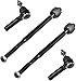 Detroit Axle - RWD 12pc Front End Suspension Kit for Chrysler 300 Dodge Charger Challenge Magnum, 2 Front Upper Control Arms Ball Joints 2 Lower Ball Joints 2 Sway Bars 4 Outer Inner Tie Rods 2 Boots