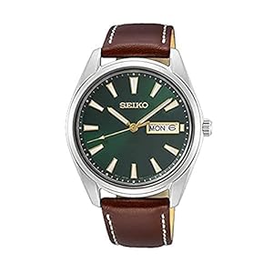 Seiko Analogical SUR449P1, Brown, Strip