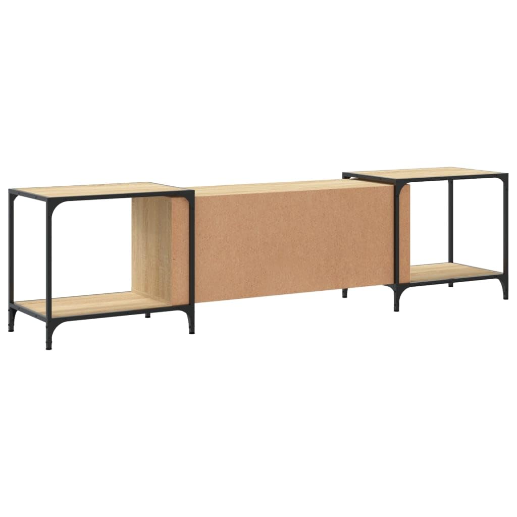 vidaXL Mobile Porta TV Rovere Sonoma 203x37x50 cm in Legno Multistrato