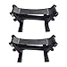 Pegciuho 2pcs Deadlift Sling Racks, Elevation Support, Full, 5 Level Height Adjustment, Lifting Platform, Black Strap