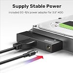 Unitek Câble Adaptateur Convertisseur SATA III USB 3.0 pour Disque Dur HDD/SSD 2,5 3,5 Pouces avec Adaptateur Secteur 12V/2A, Support UASP Compatible avec Lecteurs Optiques