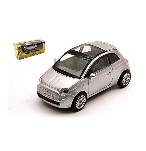 Auto Stradali per FIAT NUOVA 500 2007 SILVER 1:43 - New Ray - Auto Stradali - Die Cast - Modellismo