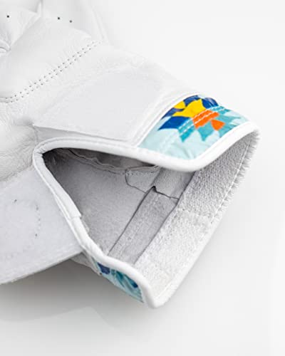 Pins & Aces - Southwest Sunset Golf Glove Design - Premium Aaa Cabretta Leather, Long-Lasting Durable Tour Glove For Men Or Women - Premium Leather Golf Glove Left & Right Hand - (Medium, Left) #TOP5