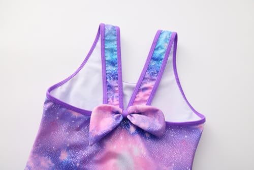 Image of Akokvlar Girl One Piece Swimsuit with Skirt Bathing Suit Swimwear 3-16Y