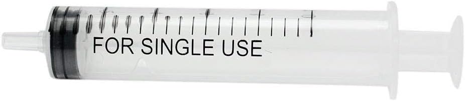 20ml Syringe 10 Piece | Transparent Measuring Syringe with Clear Graduation | Ideal for Liquid Transfer, Ink Refilling, Bird Feeding, Gardening, Resin Art & DIY Projects
