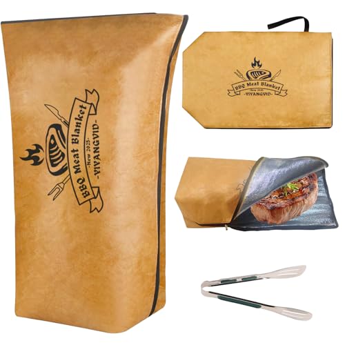 Manta BBQ para reposo de carne con pinzas y bolsa aislante miniatura 1