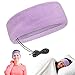 Produktbild Schlaf Kopfhörer Stirnband Aus Super Bequemem Fleece Material - Flache Schlafkopfhoerer, Für Zuhause, Unterwegs, Zur Meditation Und Entspannung - Inklusive Reise- BZW. Aufbewahrungstasche - Violett