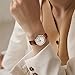 Imagen de SHENGKE SK Relojes lassic Business para Mujer con Correa de Acero Inoxidable y Elegante Reloj con Calendario para Mujer