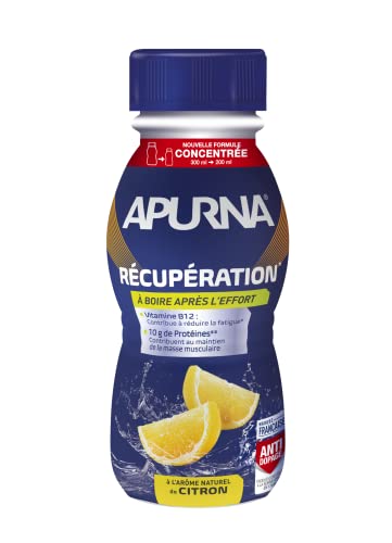 APURNA - BOISSON RECUPERATION CITRON - Récupération optimale - Pack de 5 bouteilles prêt à l'emploi 200ml Cover