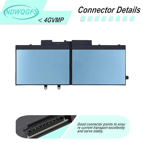 Image of 4GVMP Laptop Battery for DELL Latitude 5400 5500 5410 5510 Precision 3540 3550 Inspiron 7590 7591 7791 2-in-1 Series Latitude 5510 Battery Compatible with P84F, P42E, H82T6, C5GV2