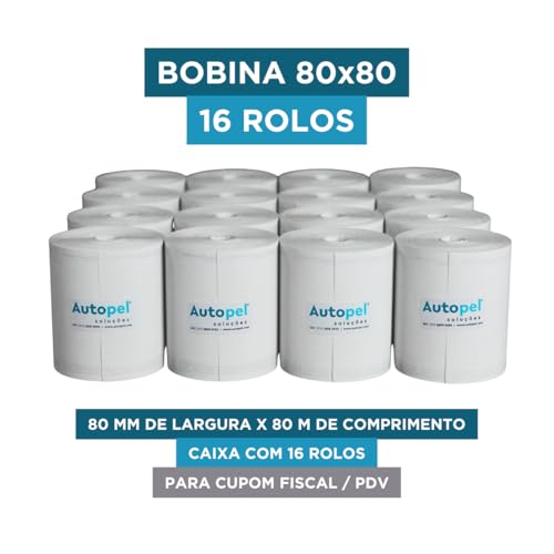 16 Unidades Bobina Térmica Autopel 80x80 Kph Sat