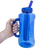 Cool Gear Big Swig EZ-Freeze Hydrate 64oz Water Bottle BPA Free with Twist and Lock Feature (Teal or Blue) (Blue)