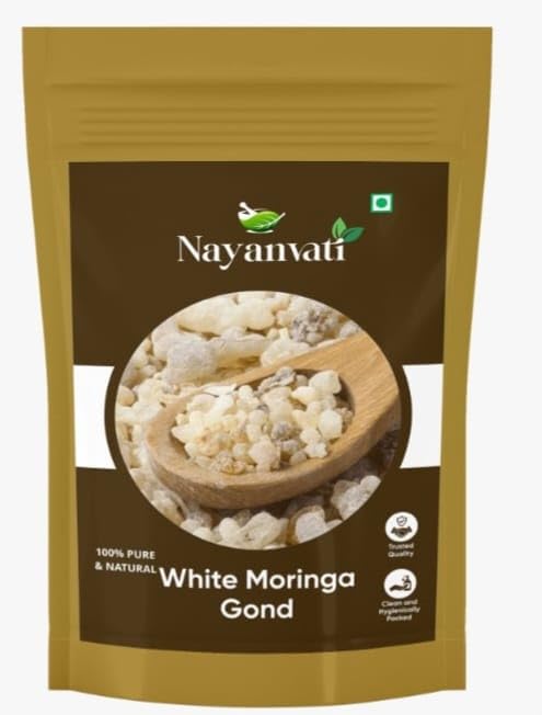 Nayanvati White Moringa Gond Safed Moringa Gond 100 gm Safed Sahajan Gond Gond Sonjana Safed Sehajan Gond 100% Pure & Original (B0CXFCQ3BZ) Amazon Price History, Amazon Price Tracker