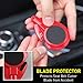 Ztylus Stinger Car Emergency Escape Tool, Life-Saving Vehicle Rescue, Magnetic Vent Mount Phone Holder, Spring Loaded Window Breaker Punch, Seat belt Cutter, Designed in USA (Red, Firefighter Edition)