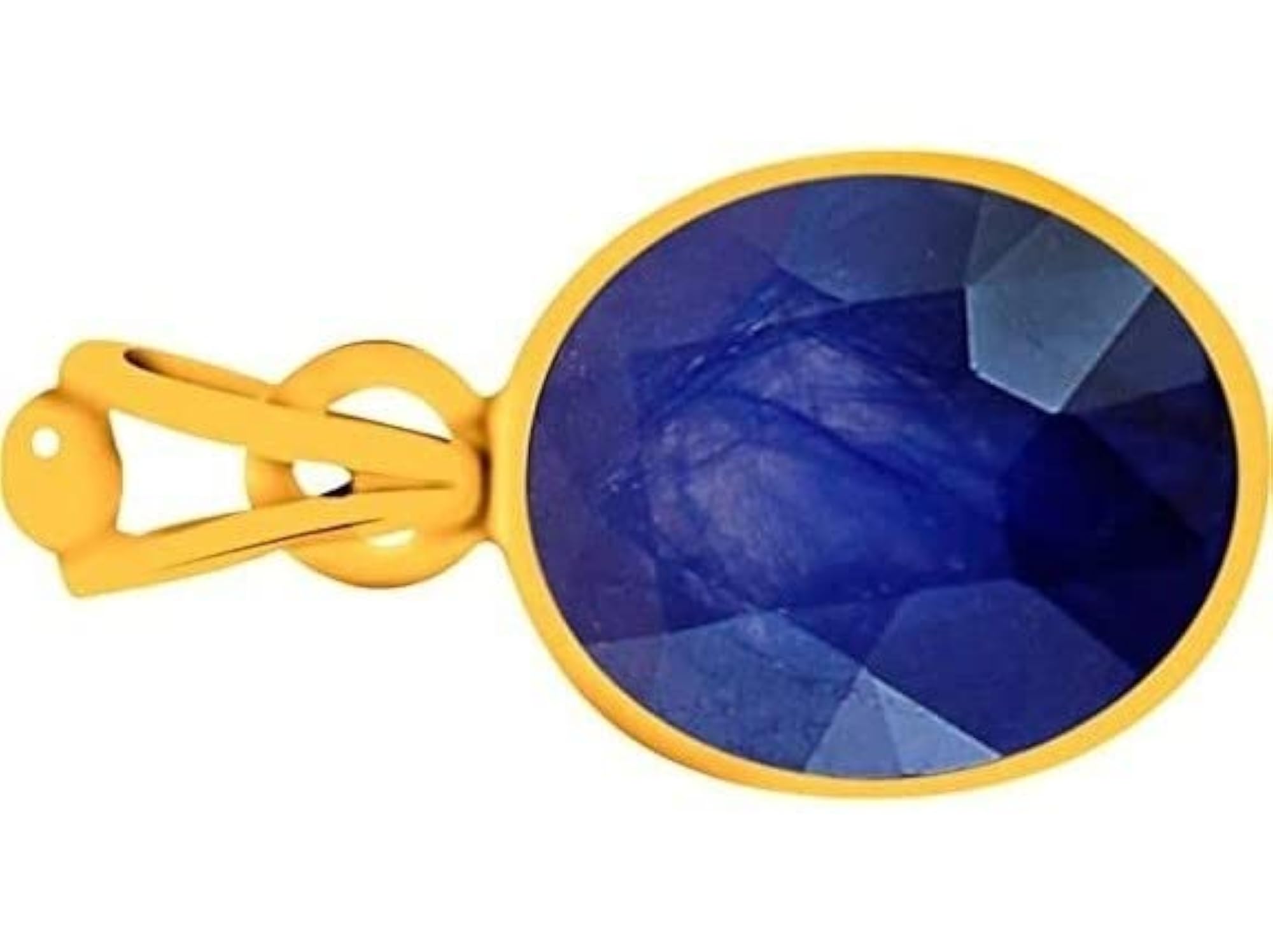 Copper Panchdhatu Blue Sapphire Stone Pendant Locket