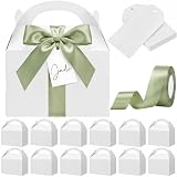 Maitys Large Gable Boxes with Sage Ribbon