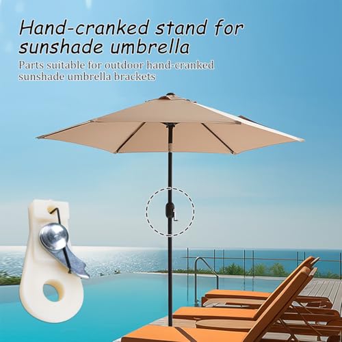 SaiDian 1Pcs Adjustable Patio Umbrella Crank Handle Accessories Plastic Outdoor Umbrella Crank Mechanism Replacement Part for Easy Sunshade Installation