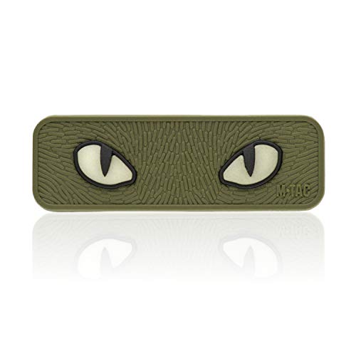 M-Tac Kattögon morallapp – taktisk lapp – krokfästen (oliv)