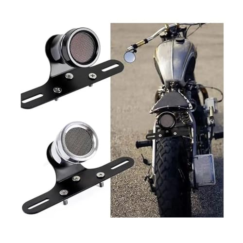 Feu stop moto rétro à LED avec éclairage de plaque d'immatriculation pour remplacement - 5
