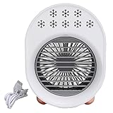 Ventilador portátil del aire acondicionado, humidificador del refrigerador del aire Ventilador del aire acondicionado de escritorio Ventilador de enfriamiento pequeño reg