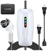 ShockFlo G Mini Level 1-2 EV Charger,16 Amp 110-240V Portable Electric Car Charger with 21FT Cabl...