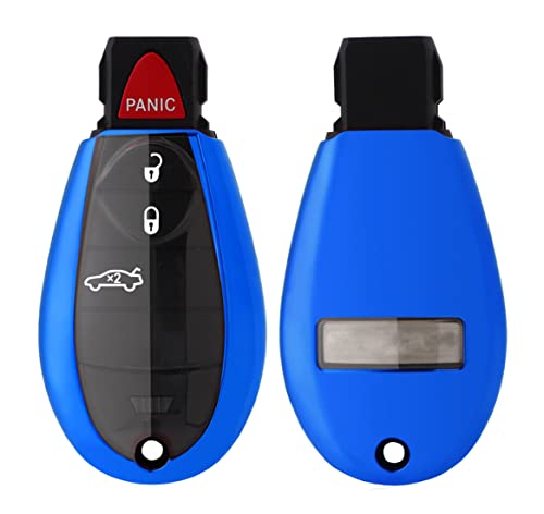 Funda para llave Dodge Ram Charger y Jeep Grand Cherokee 2008-2018 silicona azul