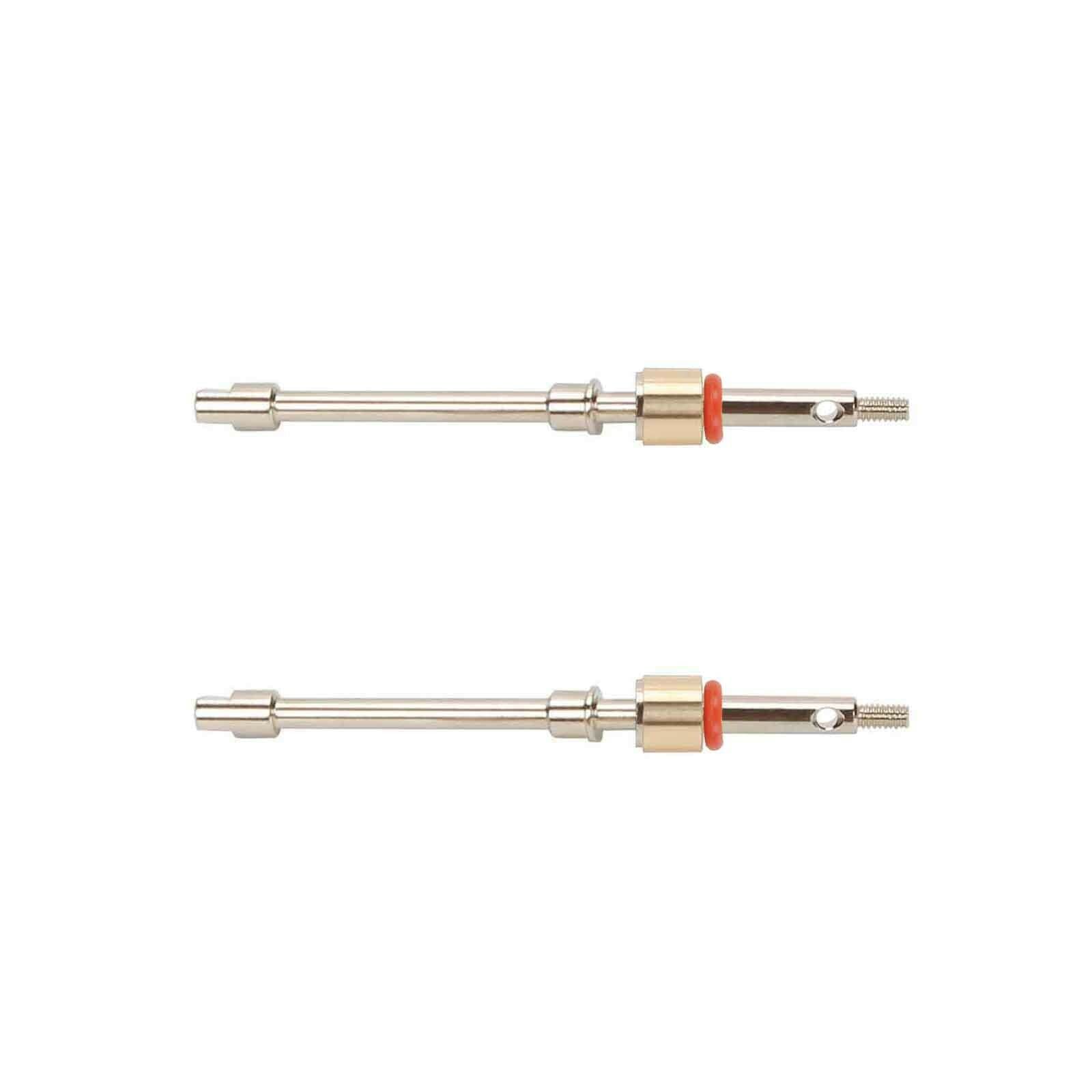 RCAWD Front CVD Drive Shaft Axle for Axial 1/24 SCX24 crawlers upgraded part 2pcs/set (Silver)
