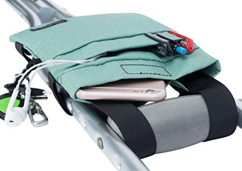 Crutch Bag Universal Crutches Accessory Crutch Carryon Pouch (Green1)