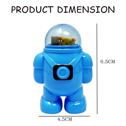 PARTEET Fancy Cute Astronaut Shape Sharpener & Eraser with Dust Compartment, Manual Pencil Sharpener for Girls and Boys Stationary for Kids |B’Day Return Gifts Fun School Supplie & Party Favors - Image 3 thumbnail