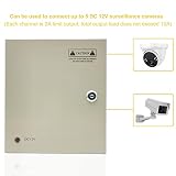 12 V 10 A 120 W Obudowa Zasilania CCTV 9-Kanałowe Wyjście, Zasilacz Sieciowy z Gniazdem AC, Skrzynka Zasilająca do Kamer Monitoringu, Rejestratorów DVR i Taśm LED