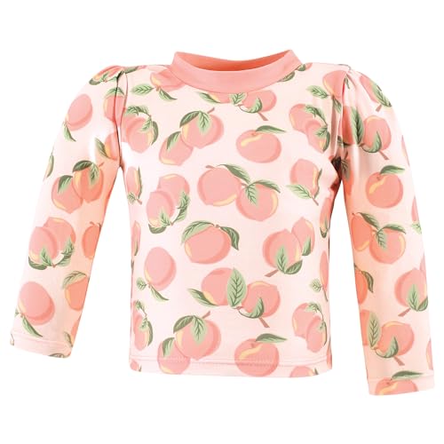 Ensemble de bain bébé 2 pièces rose en tissu extensible à séchage rapide - 3