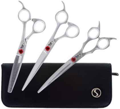 Juego de tijeras de aseo para cachorros (7 pulgadas, derecho)