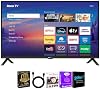 Roku 32" Serie Select 1080p FHD LED Smart TV con cable HDMI | Pantalla LED Full HD 1080p, sistema operativo Roku, Wi-Fi, plan CPS de 12 meses y paquete de transmisión 2