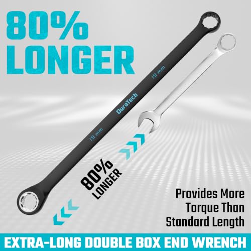 Image of DURATECH 19 mm Extra Long Ratcheting Wrench, Metric, CR-V Steel