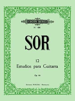 Portada de 12 Estudios guitarra Op.60