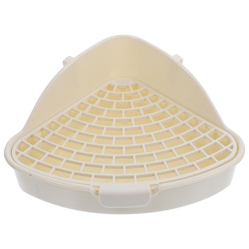 Genérico Caja de Arena para jaulas de Conejo, Bandeja de Arena de Esquina de Conejo para Inodoro de Animales pequeños Caja de Ropa de Cama para Conejo Chinchilla Conejillo