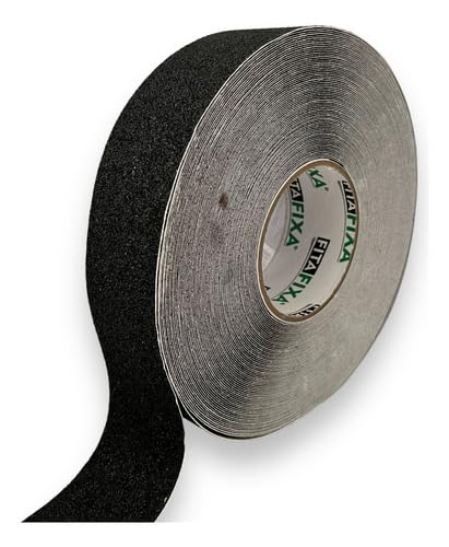 Fita Lixa Antiderrapante Faixa Preta 30m Tapete Box Escadas Fita Fixa