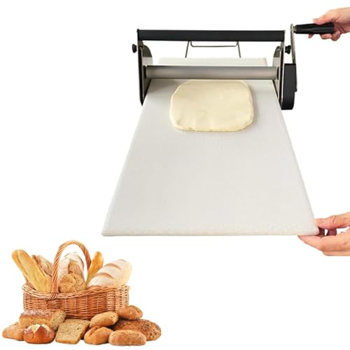【Attrezzatura da forno versatile】Questa macchina per stendere la pasta pieghevole consente di appiattire e allungare facilmente l'impasto. particolarmente adatta per preparare croissant, pasticcini, ciambelle, croissant, torte, biscotti, pizza, pasta frolla con ripieno di frutta. La macchina stenditrice manuale fai da te con spessore regolabile soddisfa le tue molteplici esigenze di cottura.