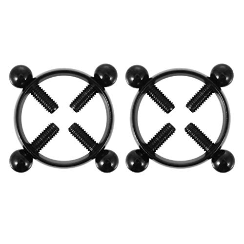 EXCEART Tepelklemmen, verstelbare tepelclips, niet doordringende tepelringen, borststimulatiespeelgoed voor vrouwen, rollenspel, voor volwassenen, 1 paar - Afbeelding 5