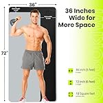 Gogokiwi Extra Wide Yoga Mat for Men Women (72"L x 36"W) Non Slip Fitness & Exercise Mat with Alignment Marks for Yoga, Pilates, Floor Workouts - Image 3