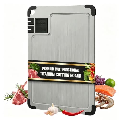 Tabla de cortar de titanio para cocina 36x25 cm miniatura 1