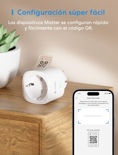 Miniatura 7 de Meross Enchufe Inteligente Matter Con Consumo De Energía, 16a Enchufe Inteligente Mide Producción De Paneles Solares Fotovoltaicos, Soporte Para Apple Home, Y Google Home, Control Remoto Y Voz, 2pc