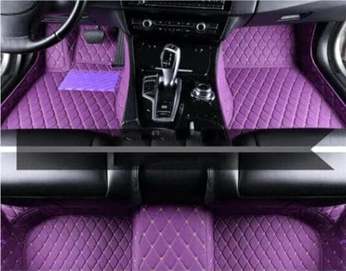 Tapis Sol Voiture Antidérapant pour Infiniti Q70 2013-2019 : Kit Accessoires Cuir Violet